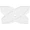 Ekena Millwork Titus Architectural Grade PVC Ceiling Medallion, 38"OD x 3"ID x 13 1/4"C x 1"P, One-Piece CMP38TS-03000 - alternate 2